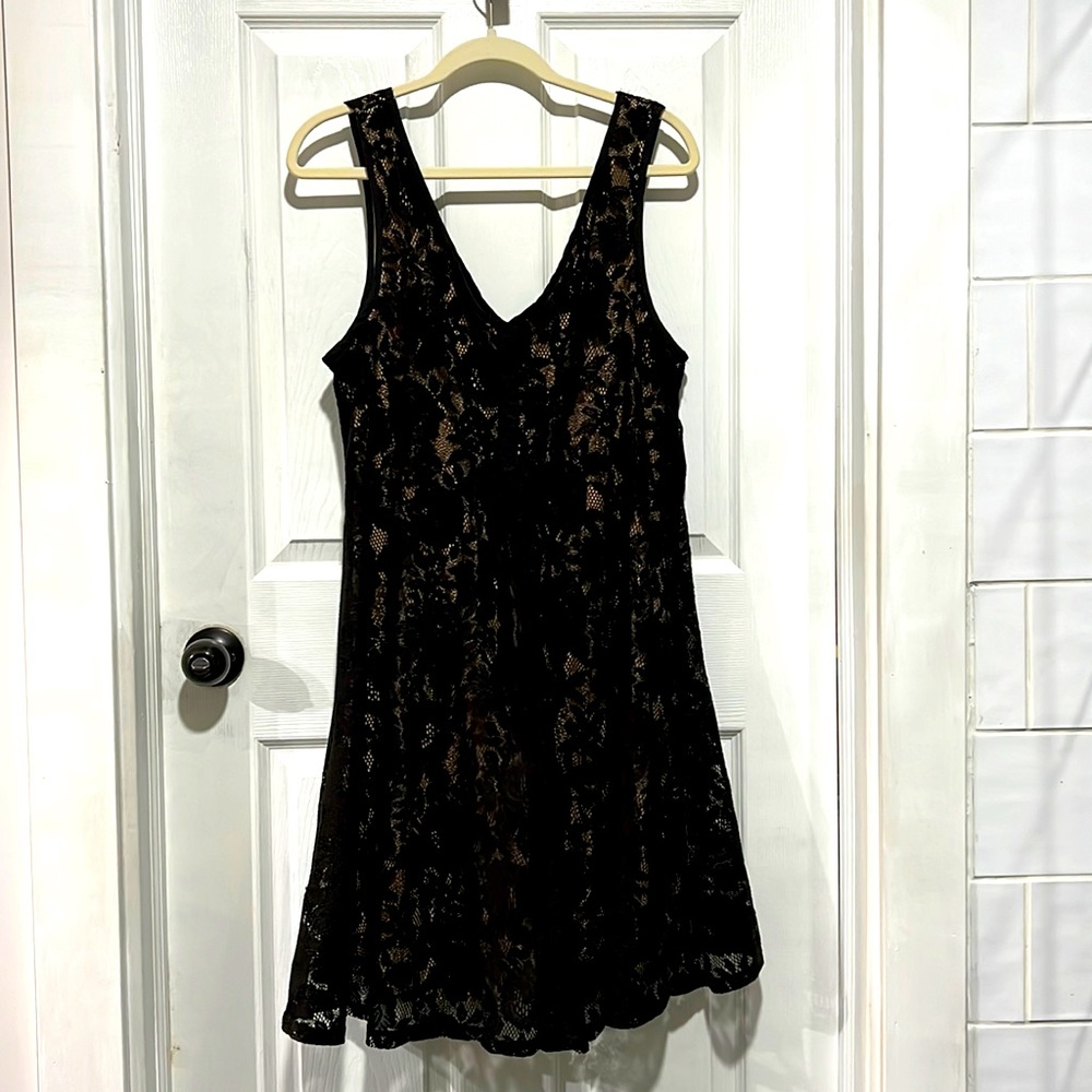 Black lace dress
